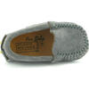 Baby Plain Vamp Mocassin in Suede, Stone - Slip Ons - 3