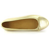 Metallic Leather Ballerina, Gold - Flats - 5