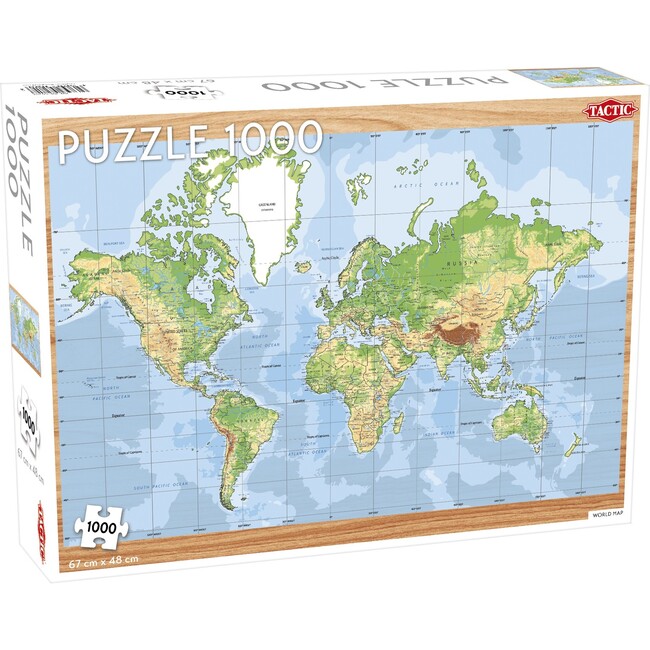 World Map 1000-Piece Puzzle
