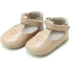 Lisette T-Strap Mary Jane Crib Shoe, Latte - Booties - 1 - thumbnail