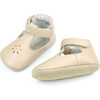 Lisette T-Strap Mary Jane Crib Shoe, Latte - Booties - 2