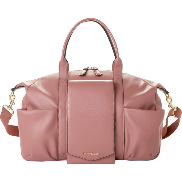 Peek A Boo Satchel Mauve Vegan Leather TWELVElittle Diaper Bags