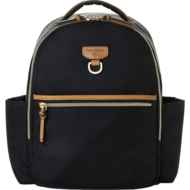 Tiny-Go Backpack Black Tan - TWELVElittle Diaper Bags & Luggage ...