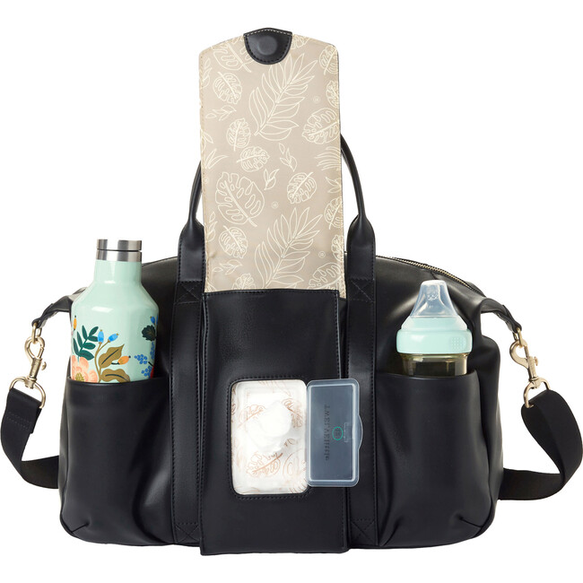 Peek A Boo Satchel, Black - Diaper Bags - 4