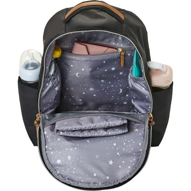 Tiny-Go Backpack Black Tan - TWELVElittle Diaper Bags & Luggage ...