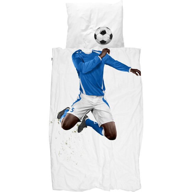*Exclusive* Soccer Champ Duvet Set, Dark Skin Tone