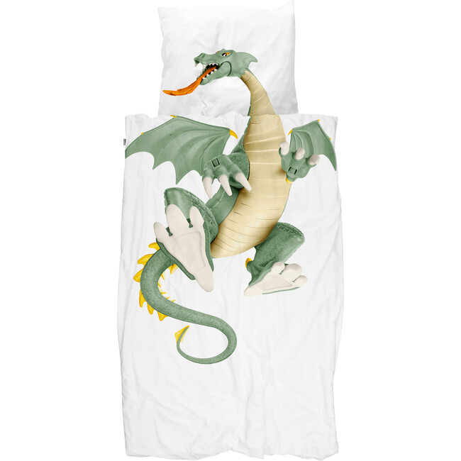 *Exclusive* Dragon Duvet Set, Green - Duvet Sets - 1