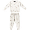 *Exclusive* Unicorn Lounge Set, White - Loungewear - 1 - thumbnail