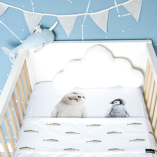 *Exclusive* Arctic Friends Crib Sheet, White - Crib Sheets - 2