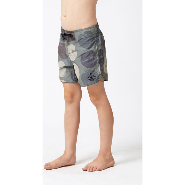 Pommes, Military Camo Boardshorts - Swim Trunks - 3