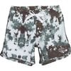 Boys Sea Abyss Boardshorts, Earth Tone - Swim Trunks - 1 - thumbnail