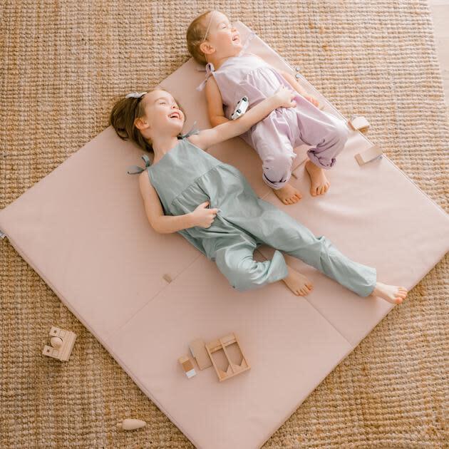 Vegan Leather Padded Everywhere Playmat, Petal - Playmats - 2
