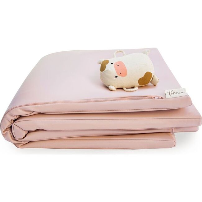 Vegan Leather Padded Everywhere Playmat, Petal - Playmats - 3