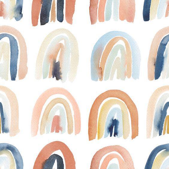 Rainbow Watercolor Playmat, Multi - Playmats - 8