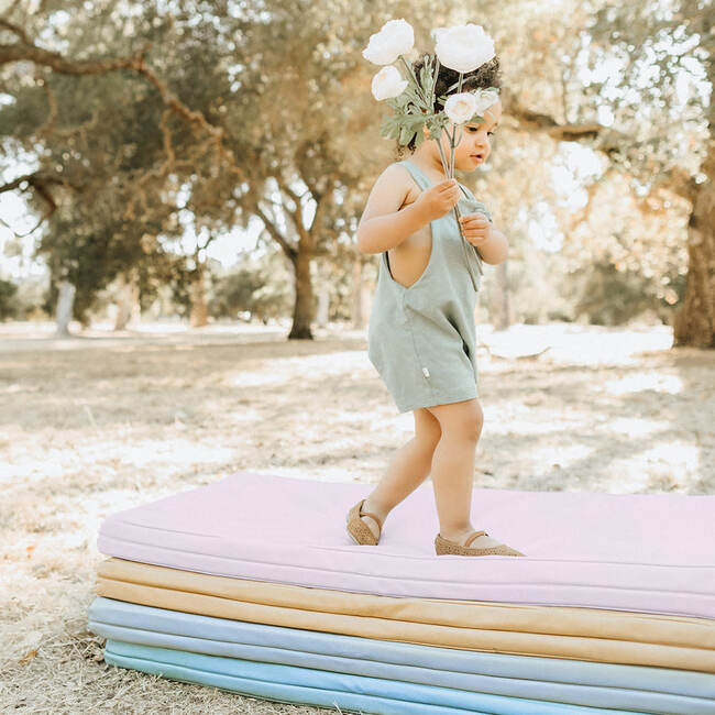 Vegan Leather Padded Everywhere Playmat, Petal - Playmats - 6