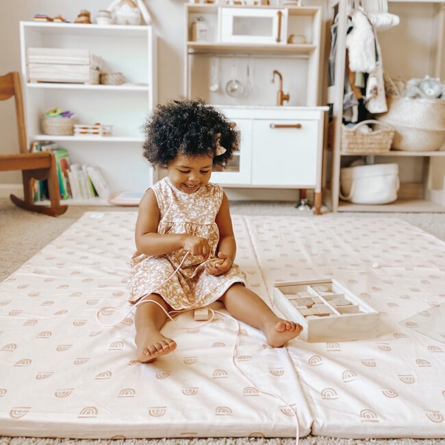 Rainbow Stamp Playmat, Natural - Playmats - 9