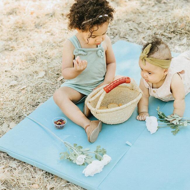 Vegan Leather Padded Everywhere Playmat, Sky - Playmats - 2