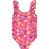 UPF 50 Infant Girls Fruity Ruffle Swimsuit, Pink - One Pieces - 1 - thumbnail
