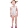 UPF 50 Pastel Stripe Ruffle Swimsuit, Multi - Swim Trunks - 2