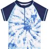 UPF 50 Tie Dye Rashguard Set, Blue - Rash Guards - 4