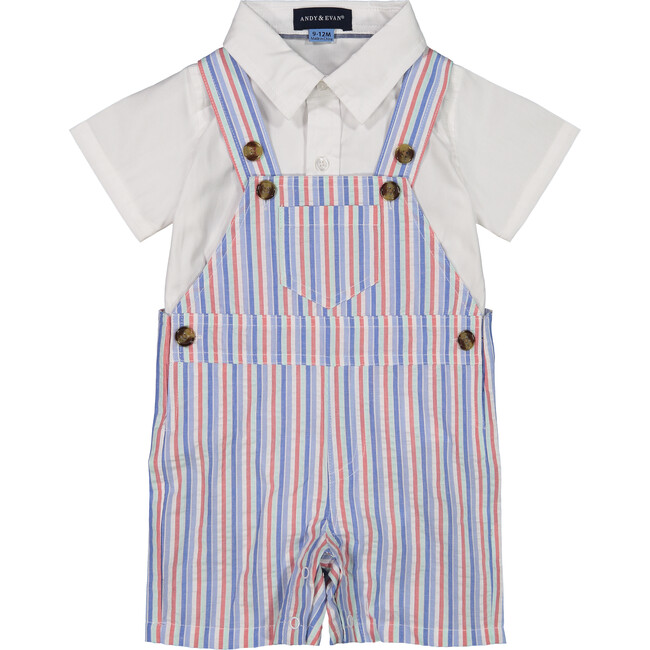 Baby Overall Set, Multi Seersucker - Mixed Apparel Set - 2
