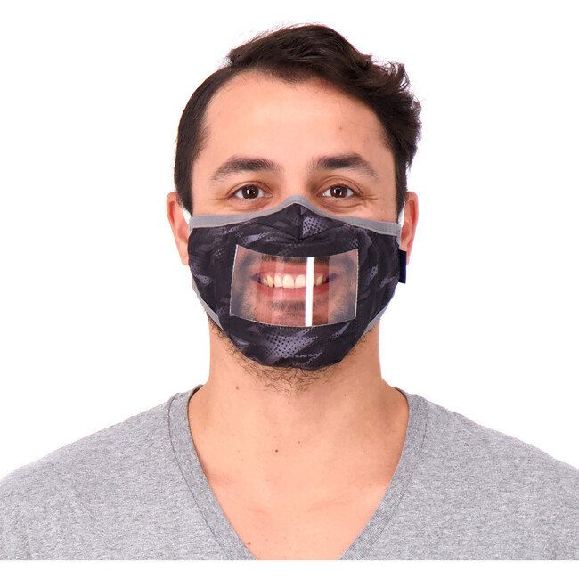 Adult 3-Pack Peek-Through Masks, Blue Camo