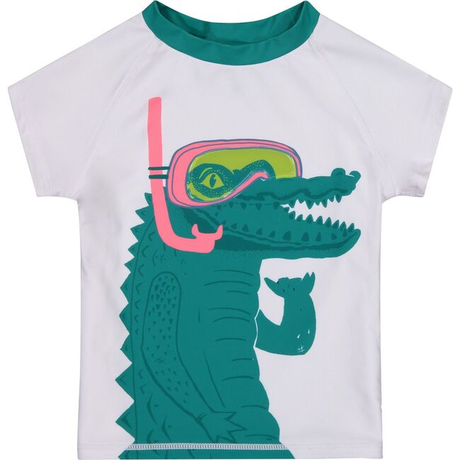 UPF 50 Gator Rashguard Set, Coral - Rash Guards - 5