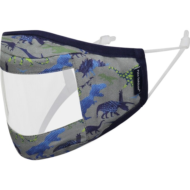 Kids 3-Pack Peek-Through Masks, Navy Space - Face Masks - 5