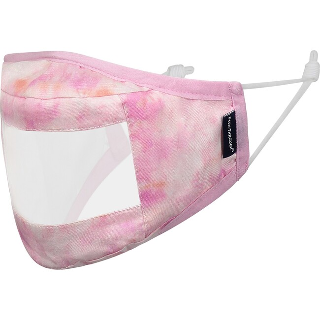 Kids 3-Pack Peek-Through Masks, Aqua Tie Dye - Face Masks - 4