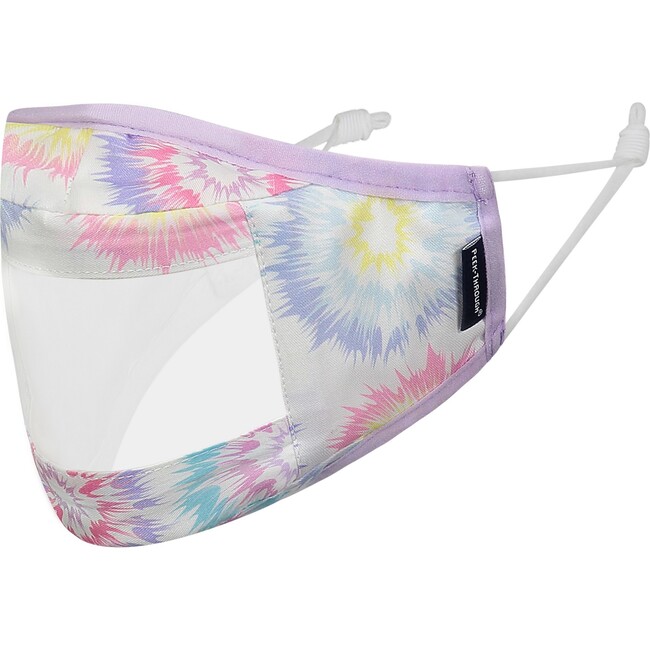 Kids 3-Pack Peek-Through Masks, Aqua Tie Dye - Face Masks - 6