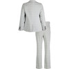 Two-Piece Suit Set, Grey Windowpane - Suits & Separates - 2