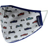 Boys 4-Pack Child Face Masks, Navy Prints - Face Masks - 2