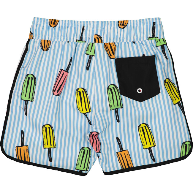 Popsicle Swim Trunk, Blue Stripe - Andy & Evan Swim | Maisonette