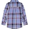 Baby Plaid Button Down Shirt 3-Piece Set, Light Blue - Mixed Apparel Set - 6