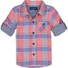 Baby Check Button Down Shirt Set, Coral - Mixed Apparel Set - 5