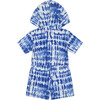 Girls Terry Romper, Blue Terry Romper - Rompers - 2
