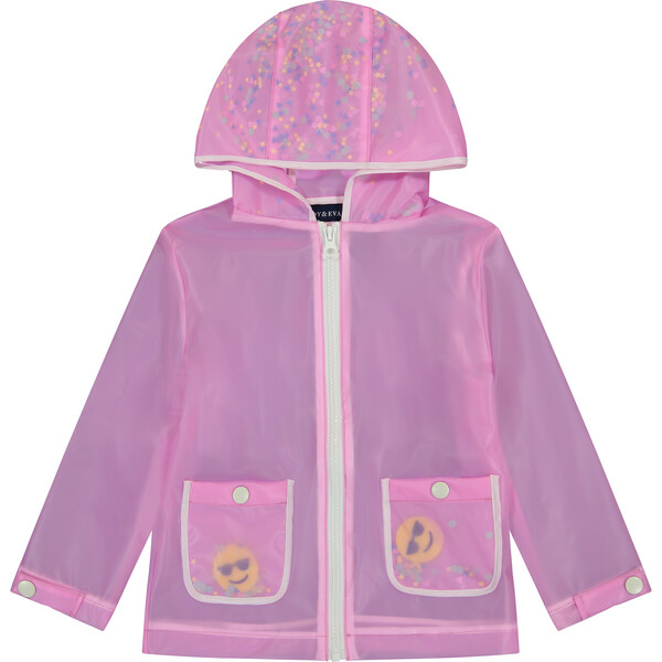 Girls Pink Sequin Rain Jacket, Pink - Andy & Evan Outerwear | Maisonette