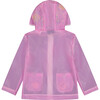 Girls Pink Sequin Rain Jacket, Pink - Jackets - 2