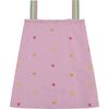 Gingham Embroidered Dress, Pink Ombre - Dresses - 2