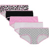 Girls Five Pack Hipsters, Packf - Underwear - 1 - thumbnail