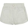 Dot Drawstring Shorts, White - Shorts - 1 - thumbnail