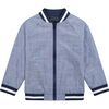 Reversible Shark Bomber, Chambray Sharks - Jackets - 2