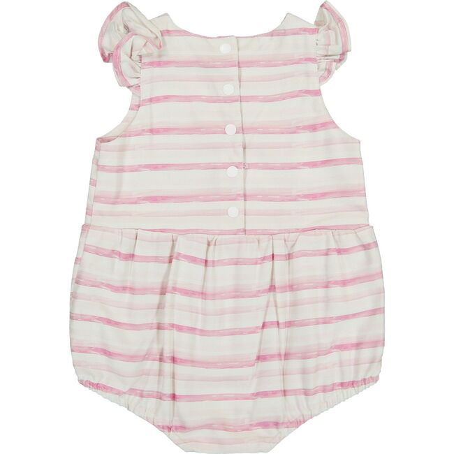 Baby Stripe Bubble, Pink - Onesies - 3