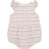 Baby Stripe Bubble, Pink - Onesies - 3