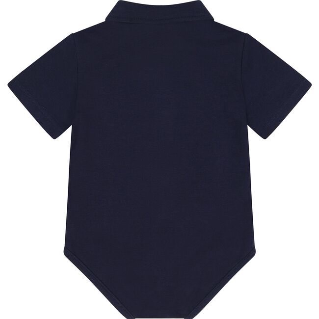 Babys Seersucker Shirtzie Set, Navy - Mixed Apparel Set - 5