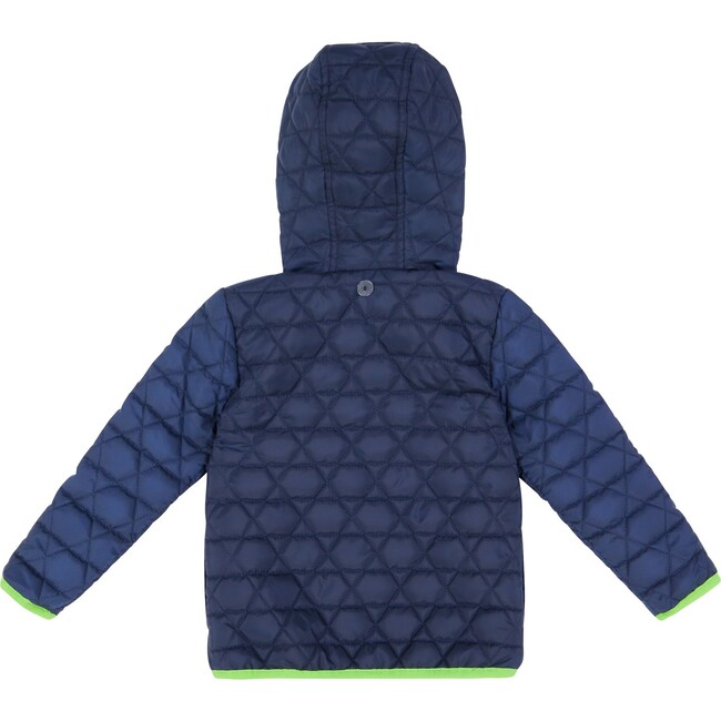 Peek Through Jacket, Navy Dinosaur - Jackets - 5