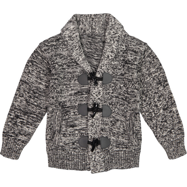 Toggle Cardigan, Medium Grey - Sweaters - 1