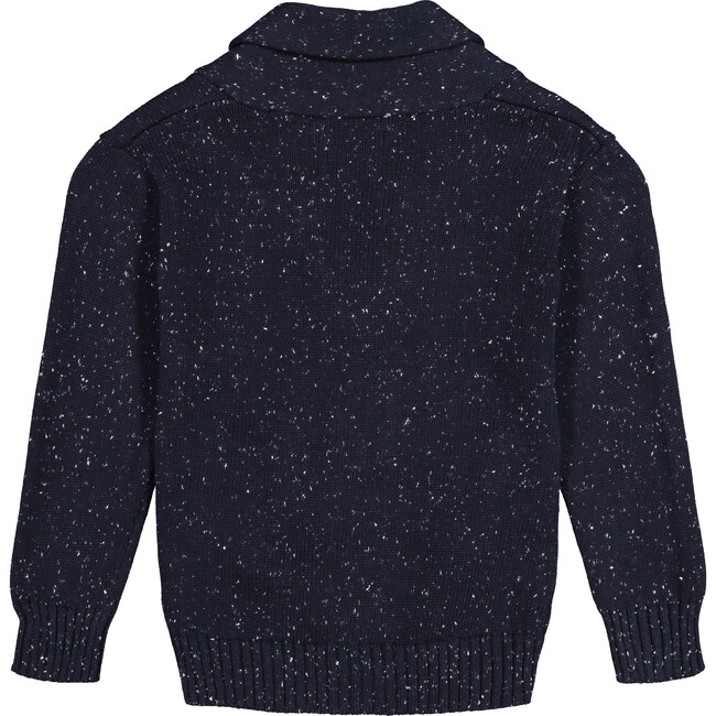 Toggle Cardigan, Navy with White Specks