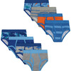 Boys Eight Pack Briefs - Series 2, Grey Animals - Underwear - 1 - thumbnail