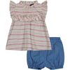 Baby Shorts Set, Pink - Mixed Apparel Set - 1 - thumbnail